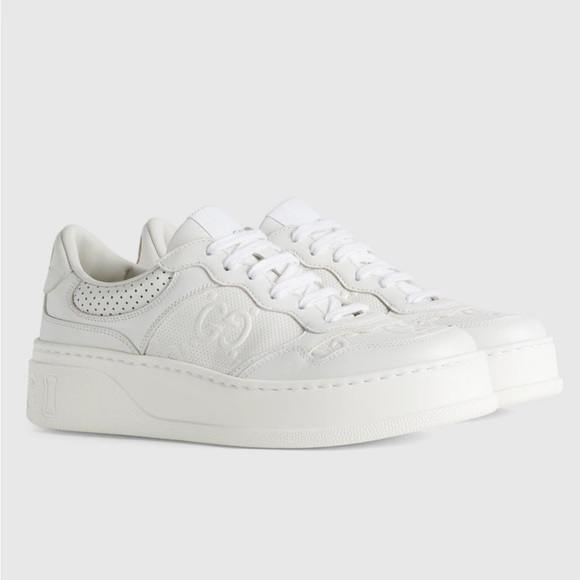 Gucci White Sneakers 38.5 - Picture 5 of 14